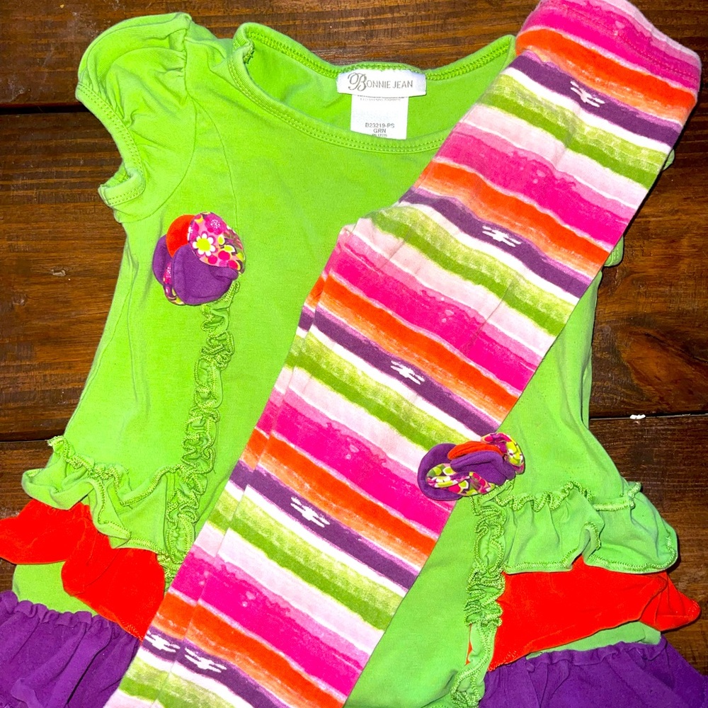 Size 2T Bonnie Jean set pants and shirts in GUC